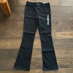 American Eagle black skinny jeans with slit - US 12 LONG